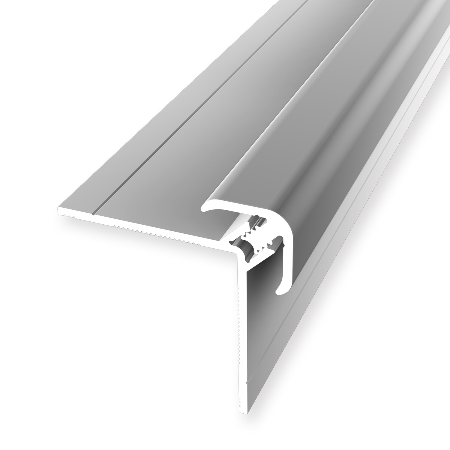 Wandprofil 34 x 34 x 2600 mm Einfasshöhe 3 - 5 mm Aluminium Clip-Aussenecke Glatt Küberit