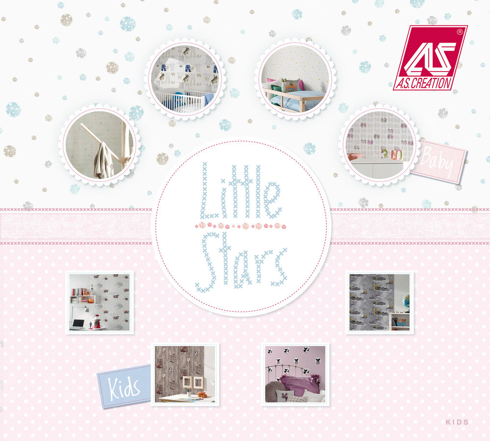 A.S. Création Kollektionsbuch - Little Stars (Vlies PVCfrei) -