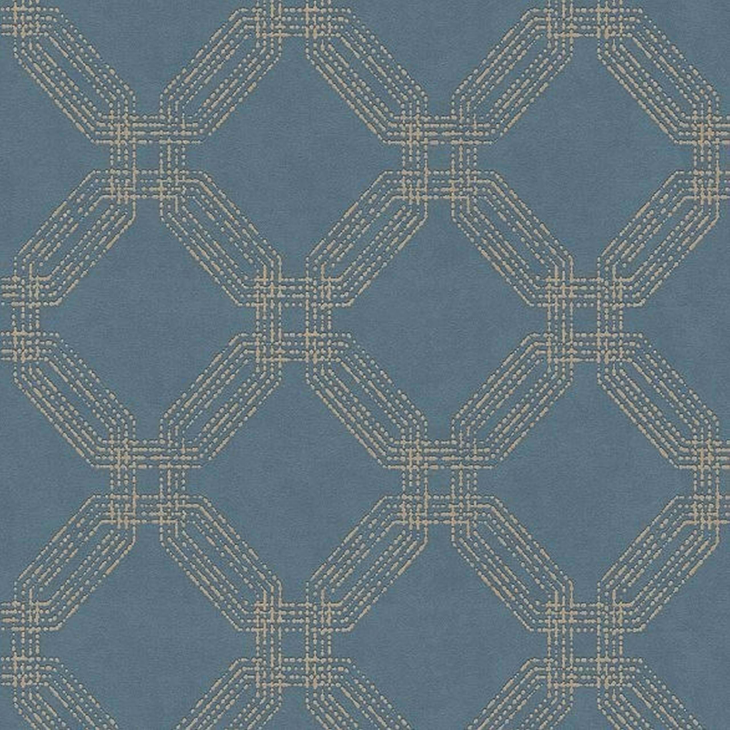 A.S. Creation | Pop Style | 374773 | Vliestapete | Vintage | Retro | 0.53 x 10.05 m | Blau