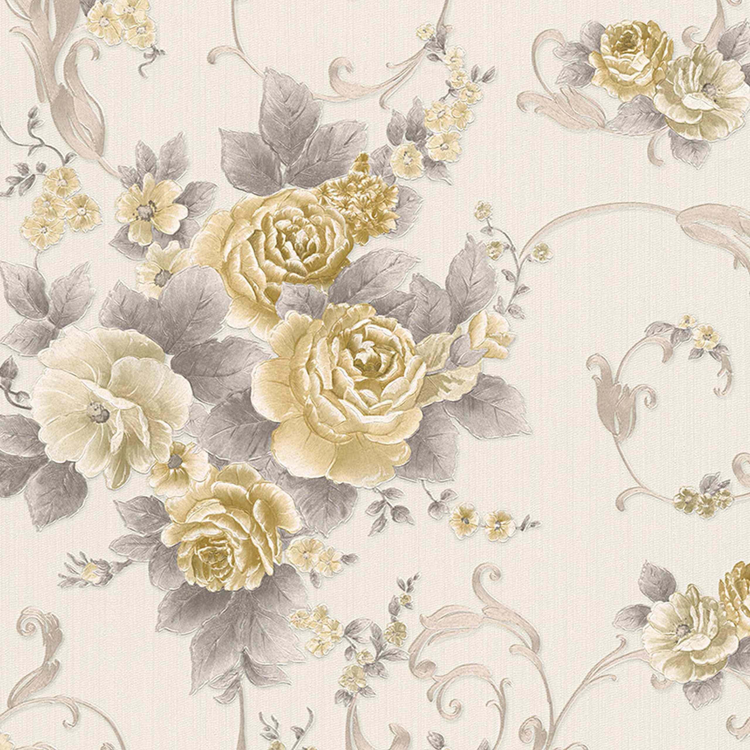 A.S. Creation | Romantica 3 | 306474 | Vliesbordüre | Borte | 0.53 x 10.05 m | Grau
