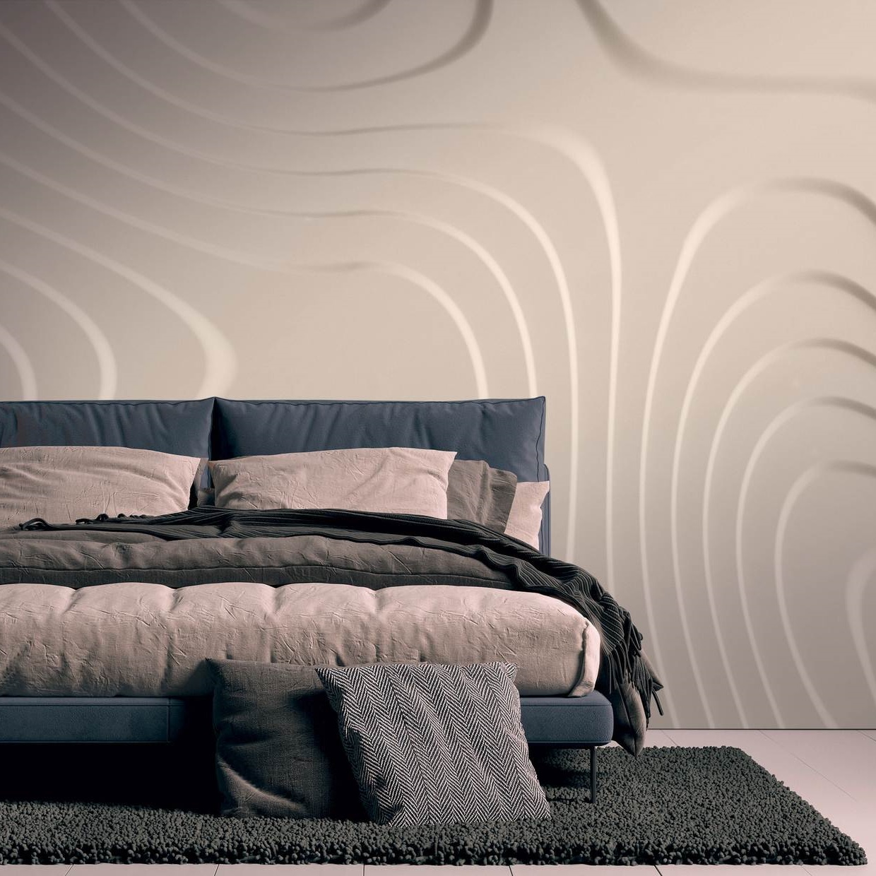 A.S. Creation Fototapete The Wall 382921 Ein Motiv pro Rolle 3D Optik Beige