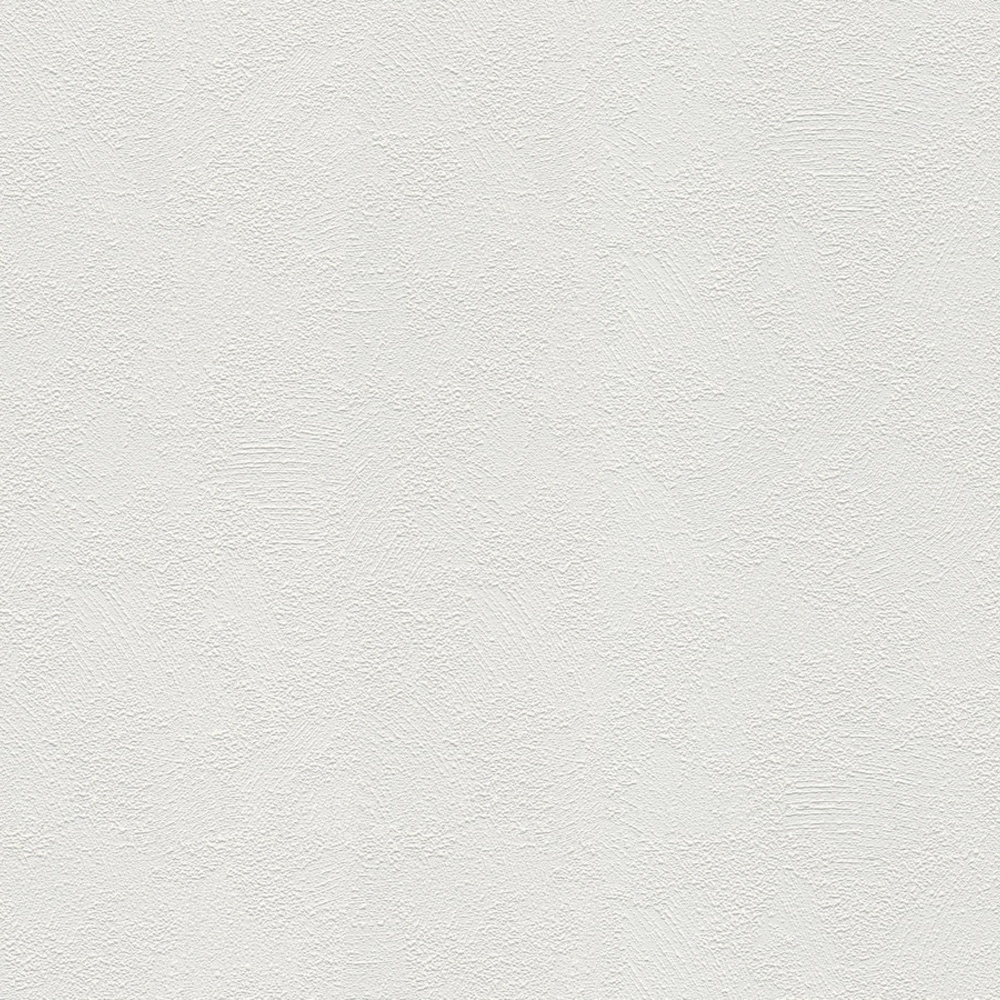 A.S. Creation | Meistervlies | 103611 | Vliestapete Überstreichbar | Putz | 0.53 x 10.05 m | Weiß