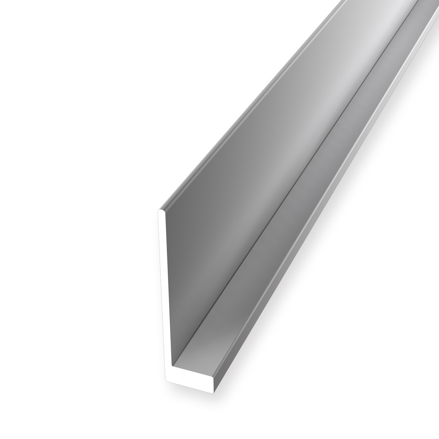Sockelleiste 5.5 x 21 x 2500 mm Einfasshöhe 4.7 mm Aluminium eloxiert Abschlussprofil Glatt Silber