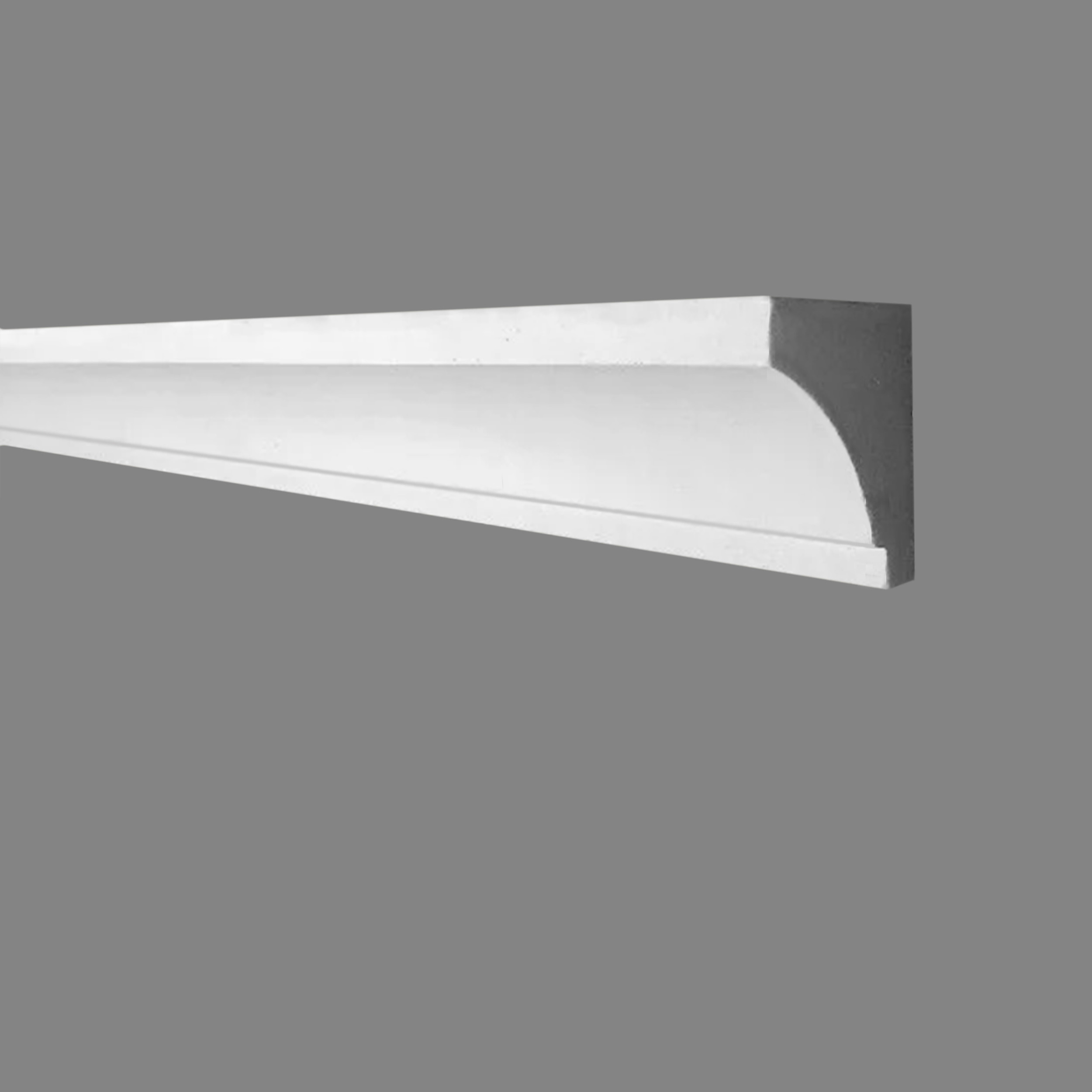 PROVISTON | Gipsleiste Neuss | Echter Gipsstuck | 48 x 60 x 1000 mm | Stuckleisten aus Gips