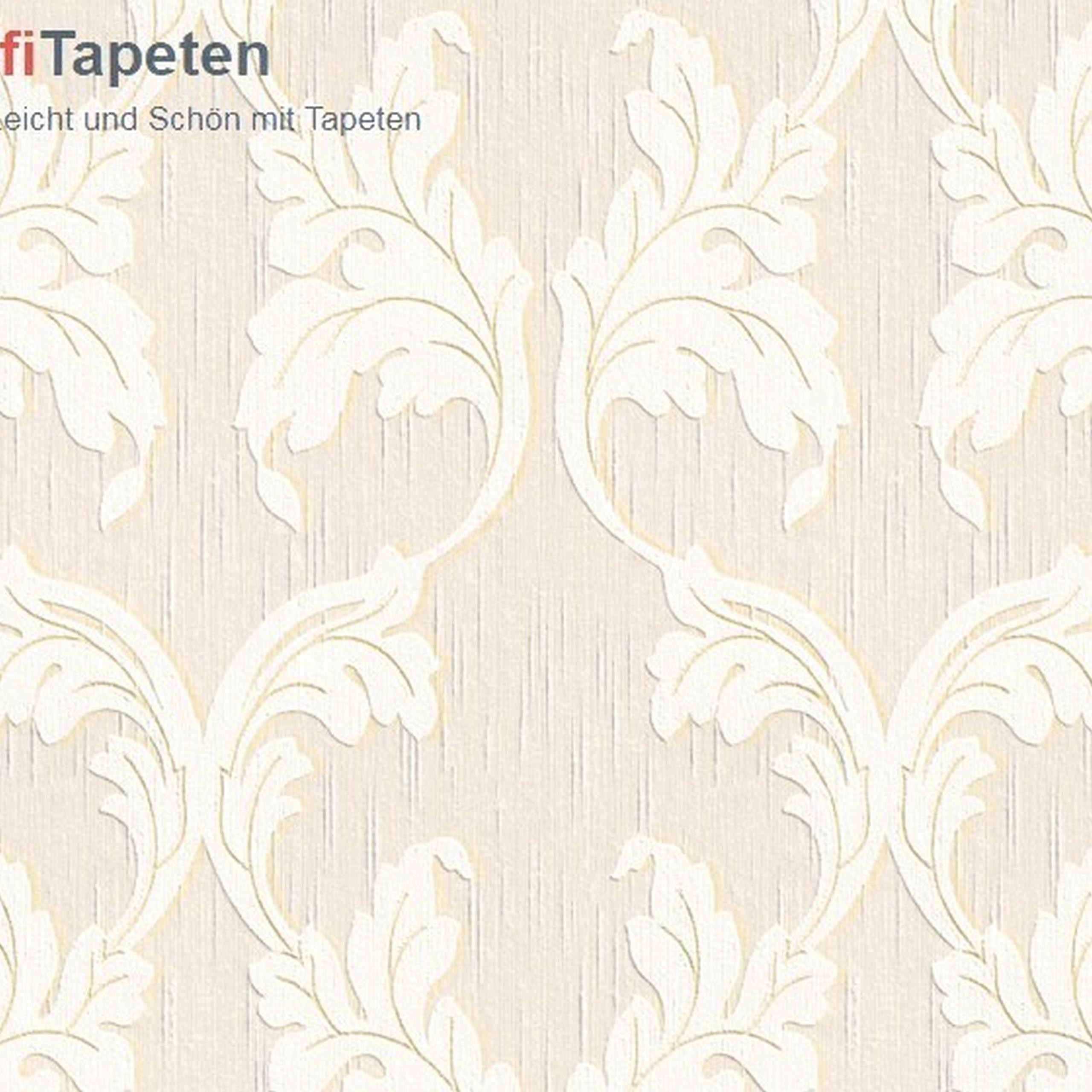 A.S. Creation | Tessuto | 956287 | Vliestapete | Barock | 0.53 x 10.05 m | Beige