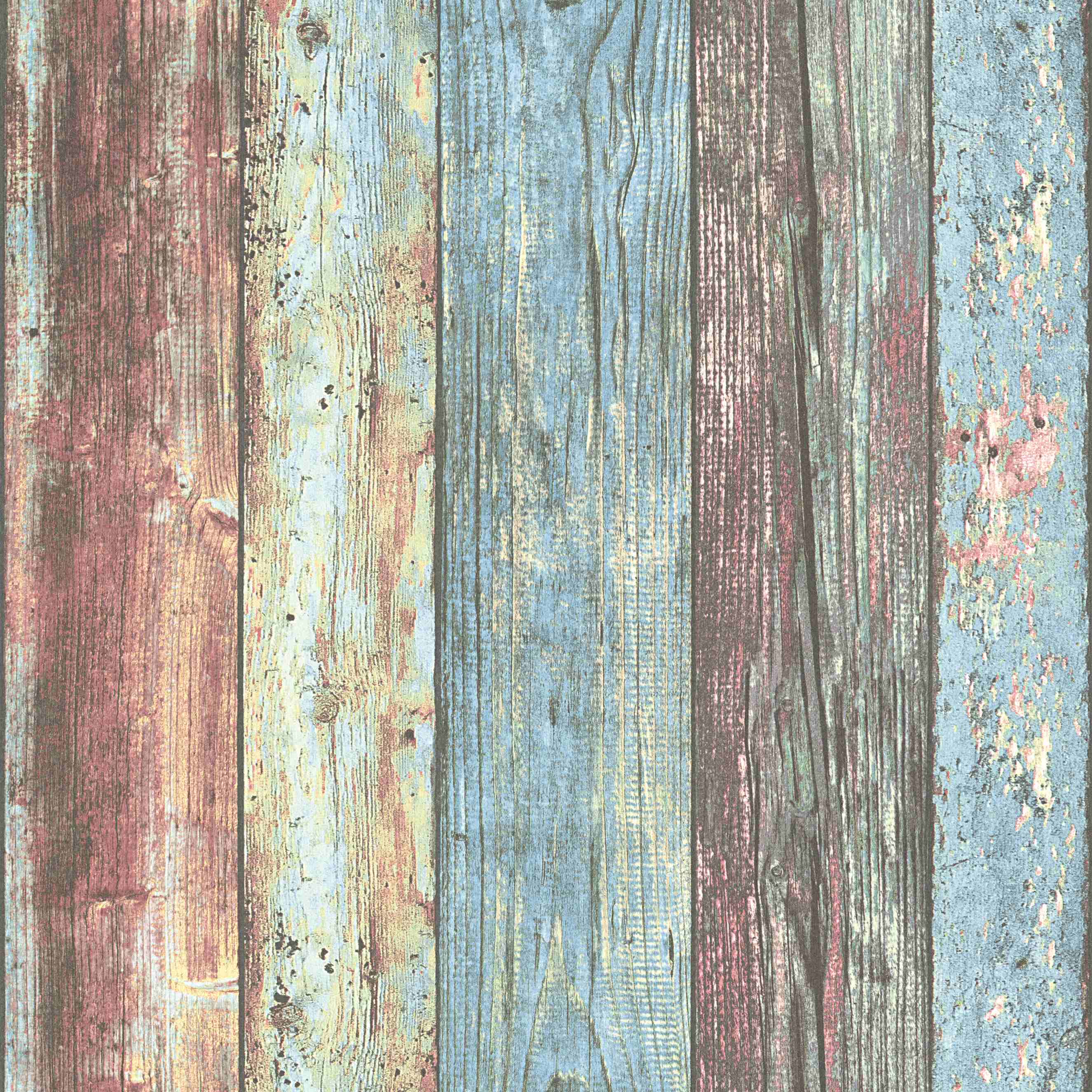 A.S. Creation | Elements | 307231 | Vliestapete | Holzoptik | 0.53 x 10.05 m | Bunt