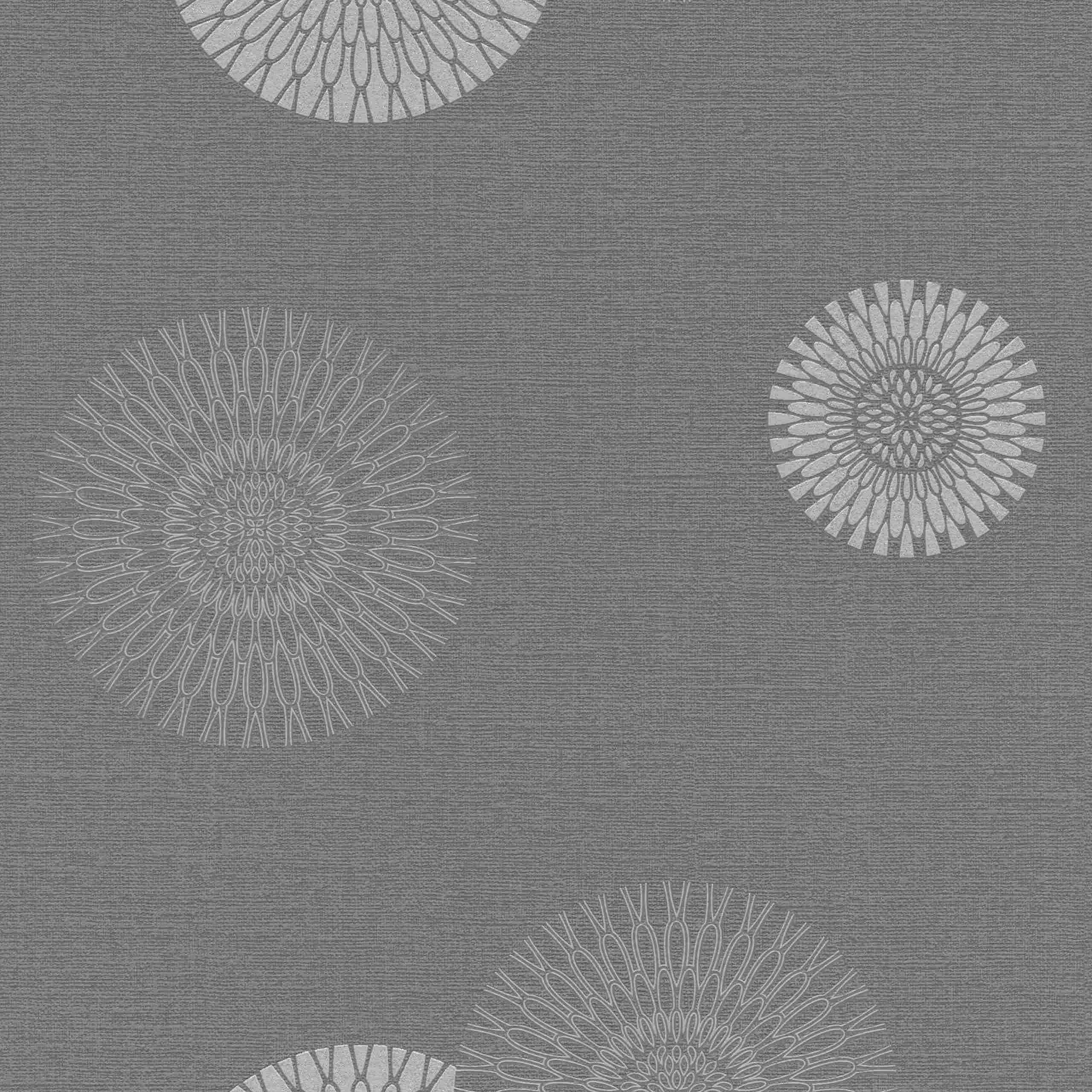 Rasch | Selection | 808803 | Vliestapete | Vintage | Retro | 0.53 x 10.05 m | Grau