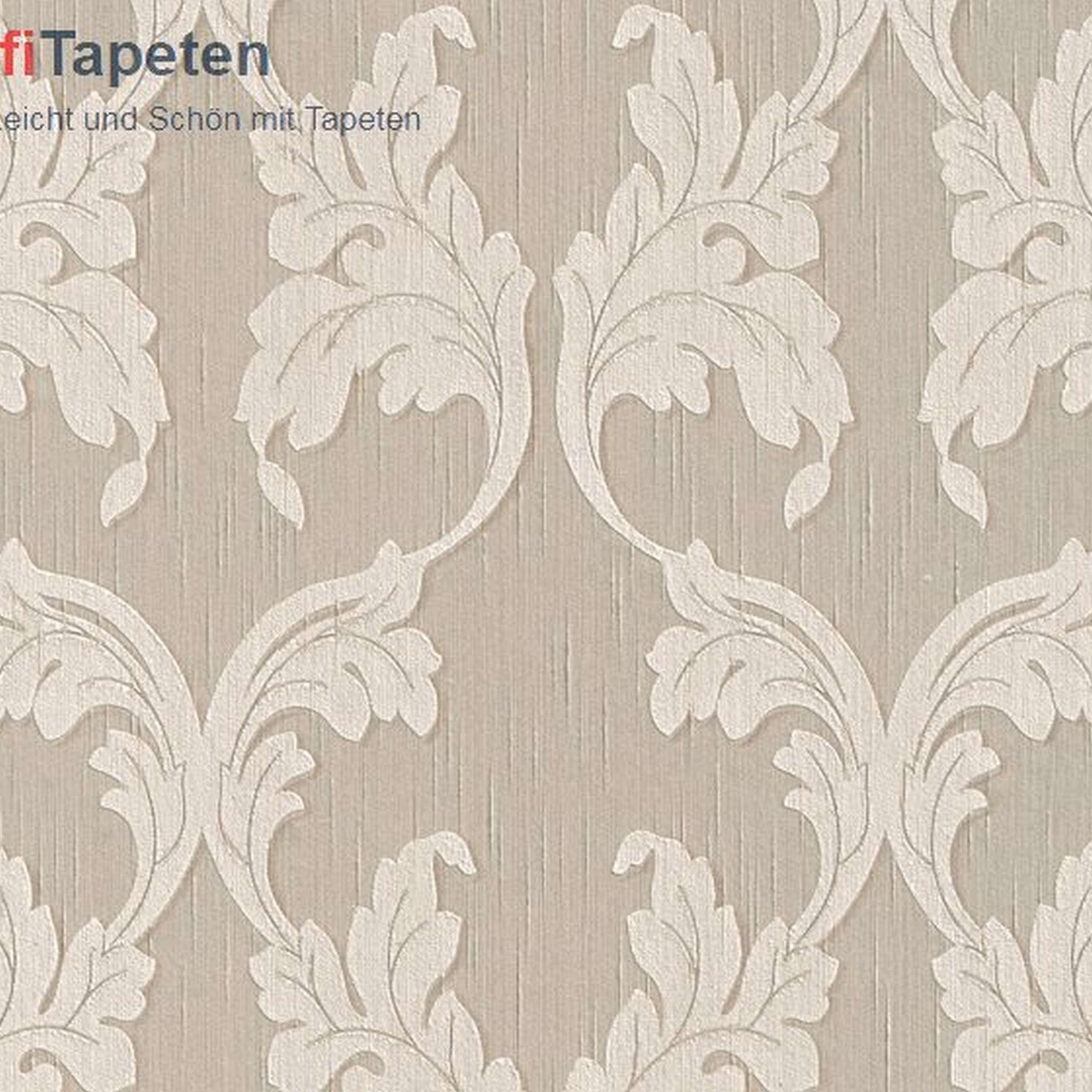 A.S. Creation | Tessuto | 956281 | Vliestapete | Barock | 0.53 x 10.05 m | Beige