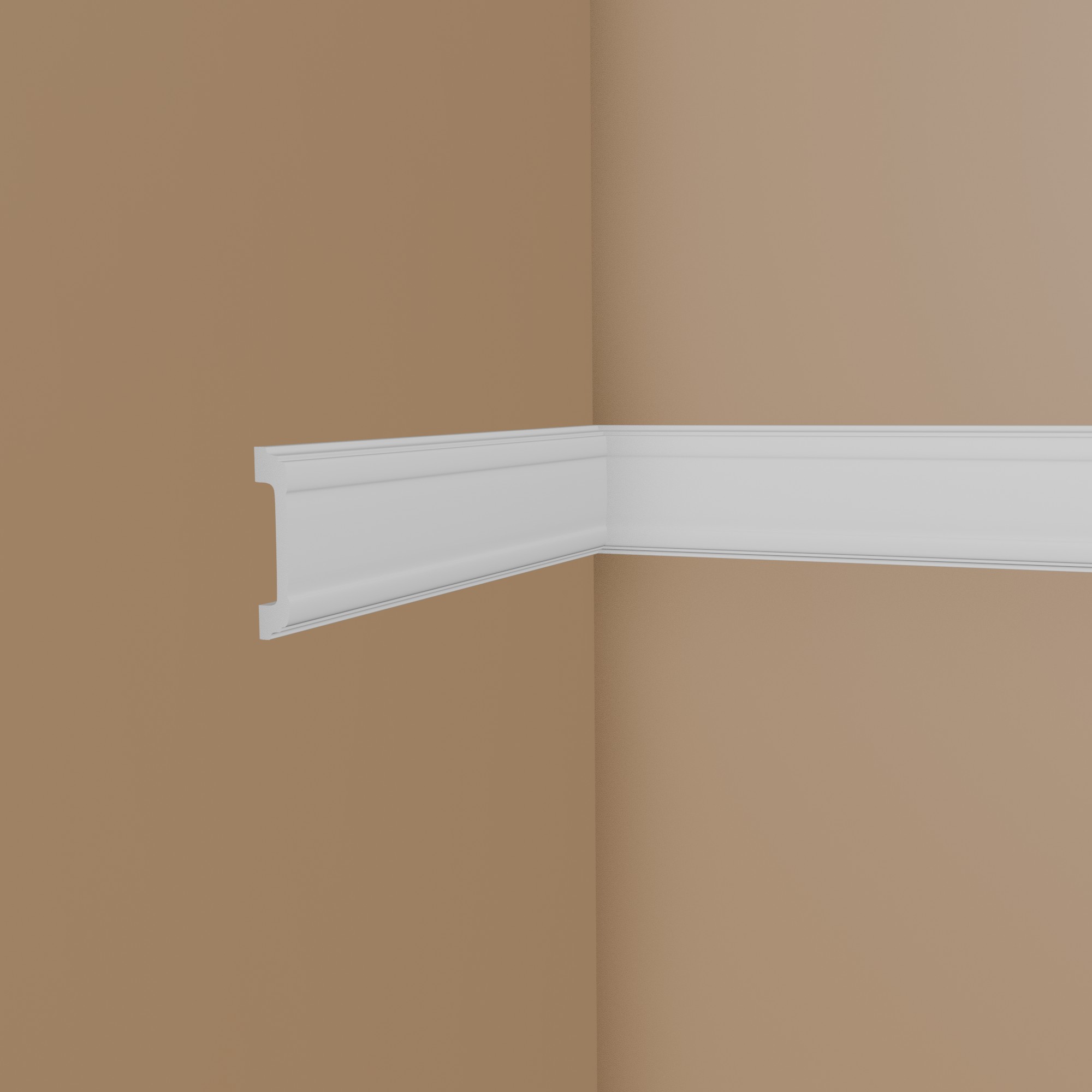 NMC Wandleiste WL5 WALLSTYL Polystyrol 16 x 85 x 2000 mm Weiß Zierleiste Stuckleiste NMC Wandleiste WL5 WALLSTYL Polystyrol 16 x 85 x 2000 mm Weiß Zierleiste Stuckleiste