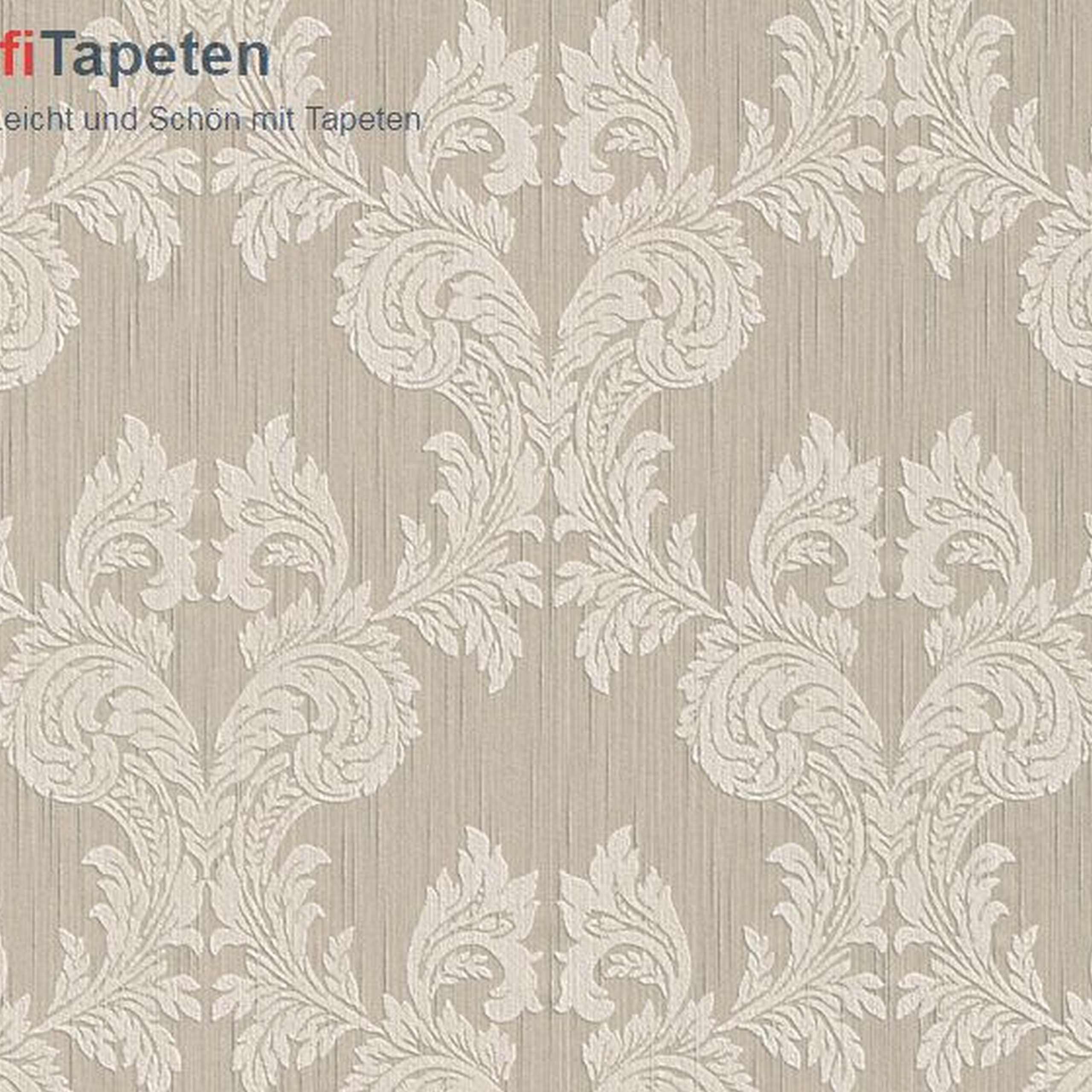 A.S. Creation | Tessuto | 956301 | Vliestapete | Barock | 0.53 x 10.05 m | Beige