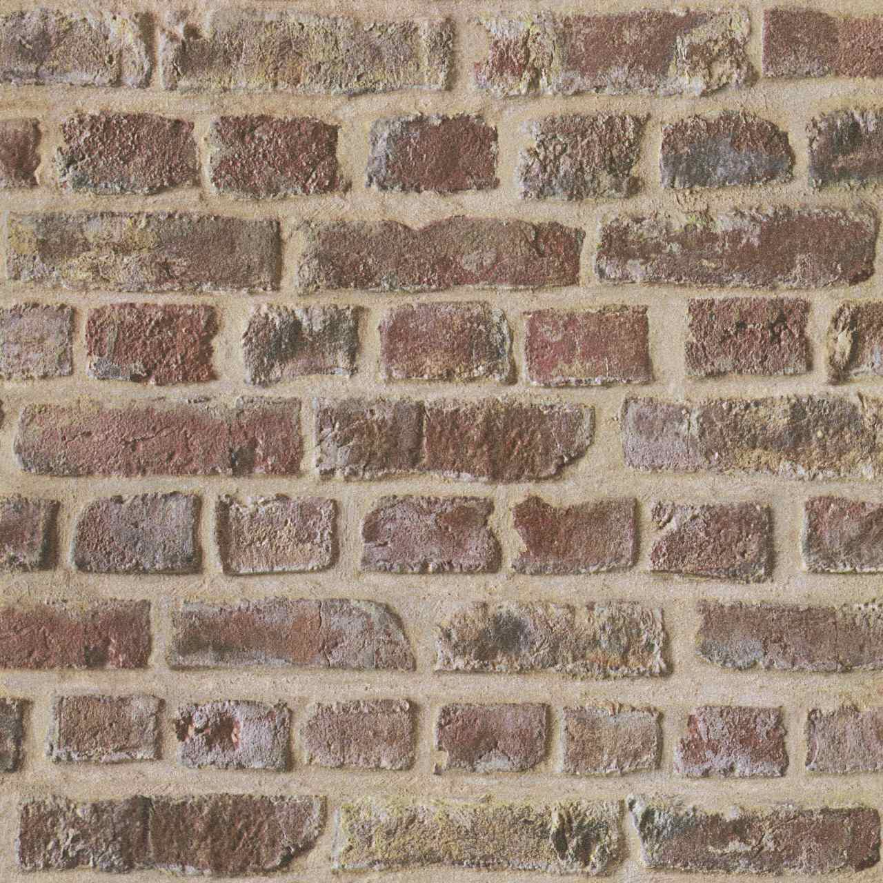 A.S. Creation | Authentic Walls 2 | 302191 | Papiertapete | Steinoptik | 0.53 x 10.05 m | Rot