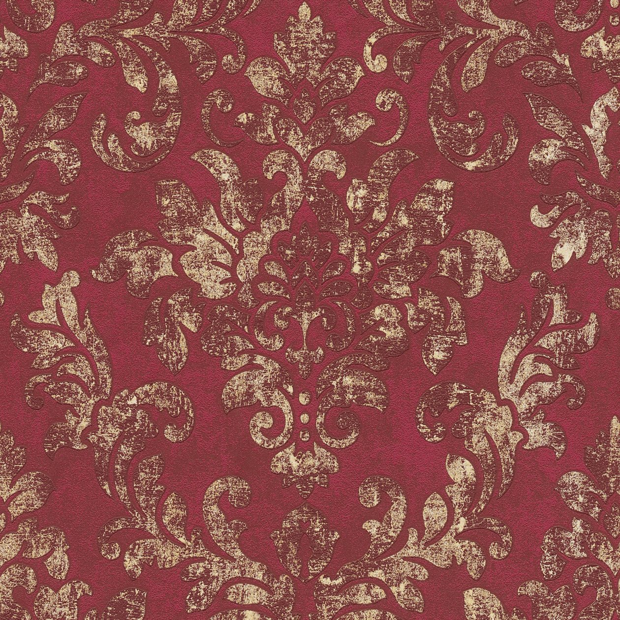 A.S. Creation | Neue Bude 2.0 Edition 2 | 374131 | Vliestapete | Barock | 0.53 x 10.05 m | Rot