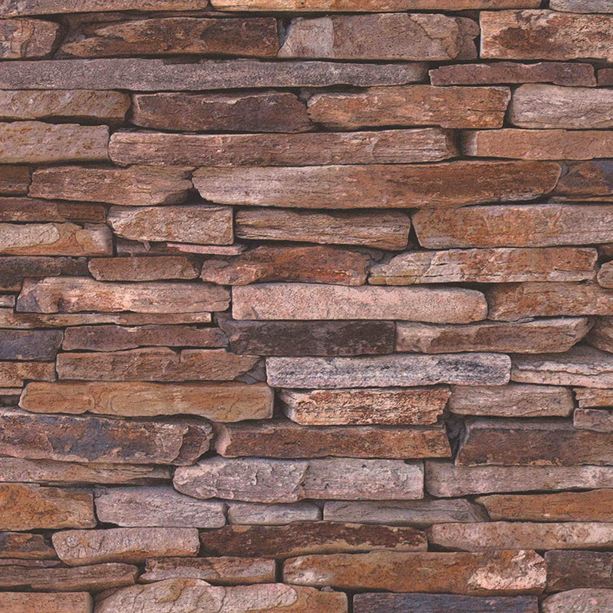 A.S. Creation | Wood'n Stone | 914217 | Vliestapete | Steinoptik | 0.53 x 10.05 m | Beige