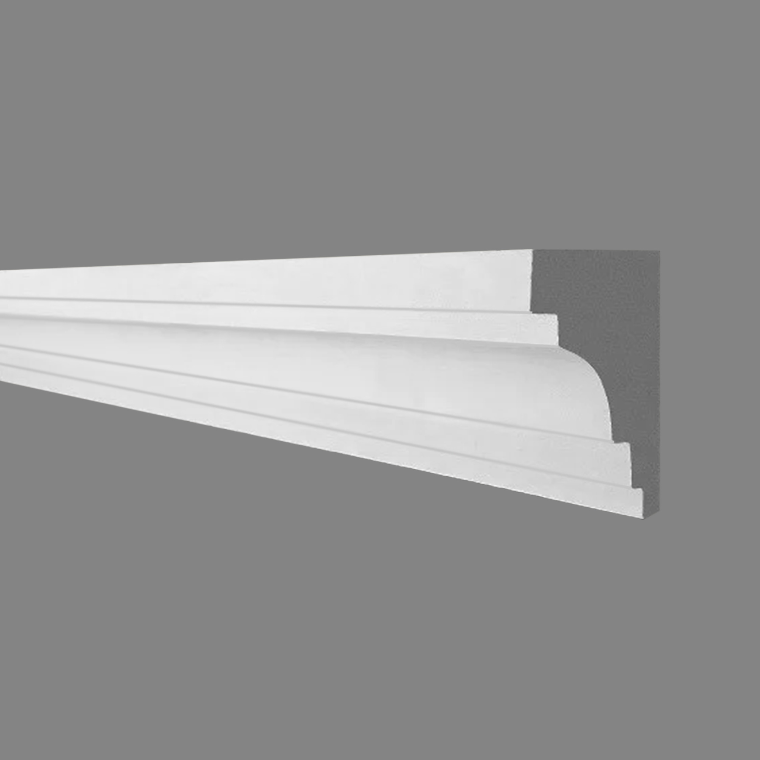 PROVISTON Gipsleiste Heidelberg Echter Gipsstuck 50 x 70 x 1000 mm Stuckleisten aus Gips