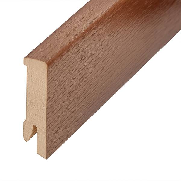 Sockelleiste &quot;Lübeck&quot; Echtholzfurnier 16 x 60 x 2500 mm Eiche cognac moderne Fußleiste by PROVISTON