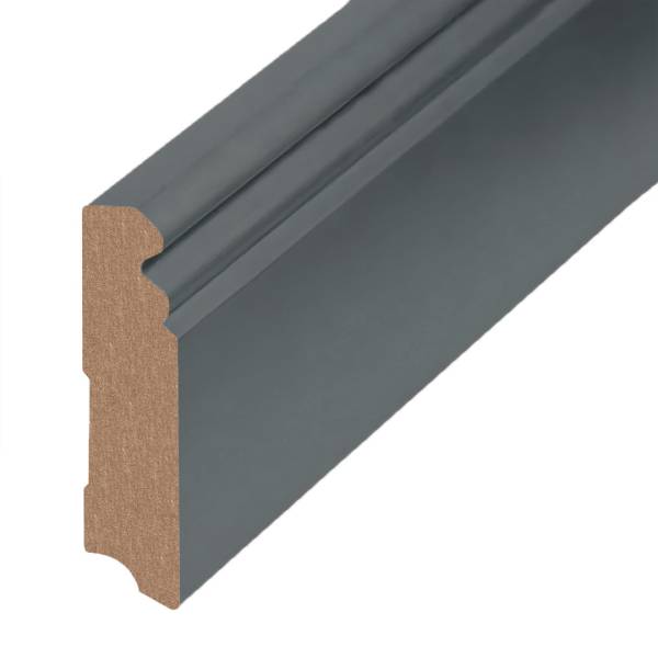 Sockelleiste &quot;Essen&quot; MDF 19 x 80 x 2500 mm Titan Modern by PROVISTON