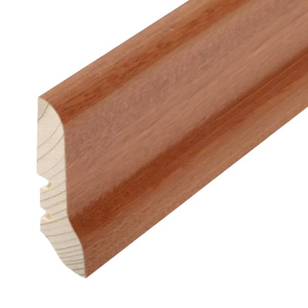 Sockelleiste &quot;Dortmund&quot; Echtholzfurnier 20 x 60 x 2500 mm Mahagoni moderne Fußleiste by PROVISTON