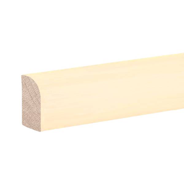 Abdeckleiste Graz Massivholz 8 x 22 x 2000 mm Abachi natur Fußleiste by PROVISTON