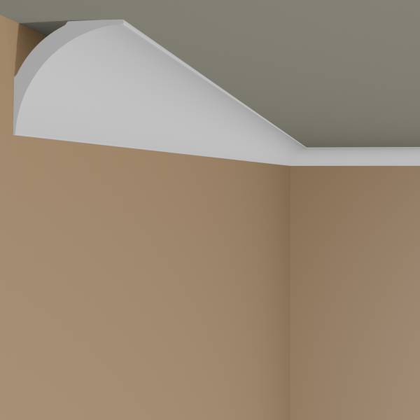 NMC Stuckleiste NE1 NOMASTYL Polystyrol 40 x 40 x 2000 mm Weiß Deckenleiste