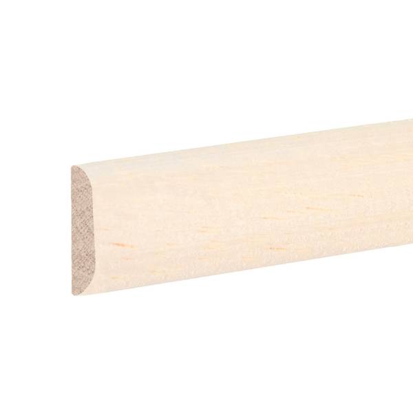 Abdeckleiste &quot;Danzig&quot; Massivholz 4 x 22 x 2000 mm Abachi roh moderne Sockelleiste by PROVISTON