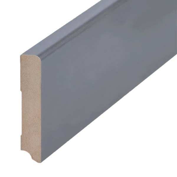 Sockelleiste &quot;Duisburg&quot; MDF 19 x 96 x 2500 mm Stahl natur Modern by PROVISTON